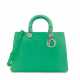 DIOR. A MATTE GREEN NILOTICUS CROCODILE LARGE LADY D WITH SILVER HARDWARE - фото 1