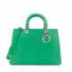 DIOR. A MATTE GREEN NILOTICUS CROCODILE LARGE LADY D WITH SILVER HARDWARE - photo 1