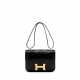 HERMÈS. A SHINY BLACK POROSUS CROCODILE CONSTANCE 23 WITH GOLD HARDWARE - photo 1