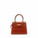 HERMÈS. A NOISETTE CALF BOX LEATHER MINI KELLY 20 WITH GOLD HARDWARE - фото 1
