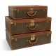 LOUIS VUITTON. A SET OF THREE: HARDSIDED MONOGRAM CANVAS SUITCASE TRUNKS - photo 1