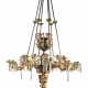A WILLIAM IV PATINATED AND GILT BRONZE AND CUT GLASS TWENTY-... - Foto 1