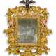 A NORTH ITALIAN PARCEL-GILT AND POLYCHROME-PAINTED MIRROR - фото 1