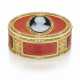 A FRENCH JEWELLED ENAMELLED GOLD SNUFF-BOX - фото 1