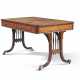 A GEORGE IV BRASS-MOUNTED ROSEWOOD LIBRARY TABLE - фото 1