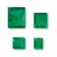 FOUR UNMOUNTED EMERALDS - фото 1