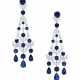 Graff. SAPPHIRE AND DIAMOND EARRINGS, GRAFF - Foto 1