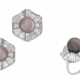 Harry Winston. COLOURED CULTURED PEARL AND DIAMOND EARRING AND RING SET, HA... - фото 1