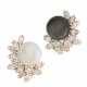 COLOURED CULTURED PEARL, CULTURED PEARL AND DIAMOND EARRINGS... - photo 1