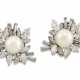 Cartier. CULTURED PEARL AND DIAMOND EARRINGS, CARTIER - Foto 1