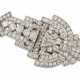 ART DECO DIAMOND DOUBLE-CLIP BROOCH - Foto 1