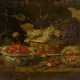 Pseudo-Jan van Kessel. Stillleben mit einem Korb Weintrauben, einer Porzellanschüssel mit Erdbeeren und einer Melone - Foto 1