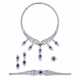 SAPPHIRE AND DIAMOND NECKLACE, BRACELET, EARRING AND RING SUITE, MARCONI - photo 1