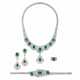 EMERALD AND DIAMOND NECKLACE, BRACELET, EARRING AND RING SUITE, MARCONI - photo 1