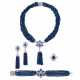 SAPPHIRE AND DIAMOND NECKLACE, BRACELET, EARRING AND RING SUITE, MARCONI - photo 1