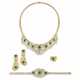 EMERALD AND DIAMOND NECKLACE, BRACELET, EARRING AND RING SUITE, MARCONI - Foto 1