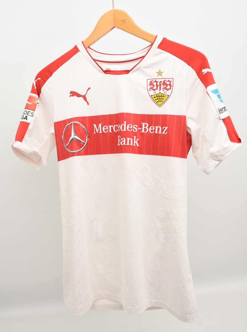 Match Worn Shirt Vfb Zimmermann No 25 Sponsor Mercedes Benz