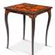 A NORTH EUROPEAN BLACK AND RED JAPANNED OCCASIONAL TABLE - photo 1