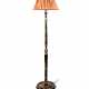 AN ENGLISH BLACK-AND-GILT JAPANNED FLOOR LAMP - фото 1