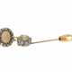 Ring/Nadel: feiner antiker Opal/Diamant-Goldschmiedering sowie antike Krawattennadel, um 1900 - Foto 1