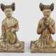 Paar Hofdamen mit Instrumenten aus der Tang-Dynastie - Foto 1
