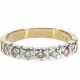 Ring: hochwertiger vintage Halbmemoire Goldschmiedering mit Brillantbesatz, 0,42ct - фото 1