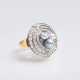 Art-déco Diamant-Ring mit Perlen - photo 1