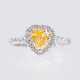 Herzförmiger Fancy-Diamant Ring - Foto 1