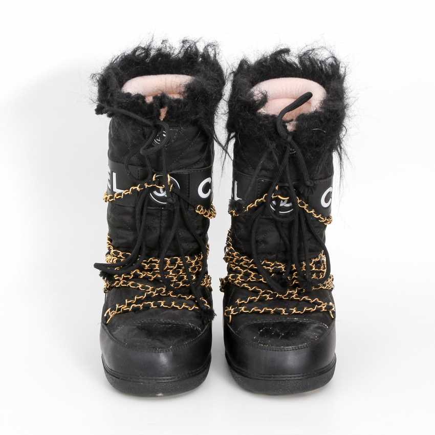 chanel moon boots