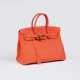 Hermès. Birkin Bag 35 Orange Poppy - Foto 1