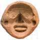 Model zur Abformung eines stilisierten Gesichts, Mexiko, Veracruz, 300 - 900 n. Chr. - Foto 1