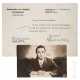 Joseph Goebbels - Autograph auf Foto-Postkarte, dazu Übersendungsschreiben 1935 - фото 1