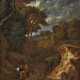 Gaspard Dughet, gen. Gaspard Poussin, zugeschrieben - Baumlandschaft mit antikisierender Figurenstaffage - фото 1