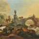 Nicolaes Berchem - Südliche Landschaft mit Bauern bei einer Steinbrücke - photo 1