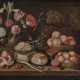 Italien - Stillleben mit Früchten, Blumen, Brotlaib und Rettich , 17. Jahrhundert - Foto 1