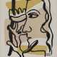 Fernand Léger - Profil à la Fleur. Two Women. 1948 - Foto 1