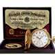 Taschenuhr: A. Lange & Söhne Glashütte Goldsavonnette mit goldener Uhrenkette, Originalbox und Originalpapieren, ca. 1925 - Foto 1