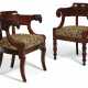 TWO FRENCH MAHOGANY AND ORMOLU-MOUNTED FAUTEUILS - Foto 1