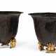 A PAIR OF CONTINENTAL PATINATED AND GILT-BRONZE JARDINIÈRES - photo 1