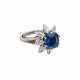 Ring mit feinem blauem Saphir von 2,4 ct, - photo 1