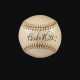 Superlative Babe Ruth Single Signed Baseball c1940s: Elite C... - photo 1