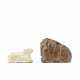 TWO SMALL JADE CARVINGS OF ANIMALS - фото 1