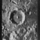 One of the first high resolution photographs [Large Format] of the backside on the Moon: Crater Korolev M and a small keyhole shaped crater, August 1966 - photo 1