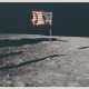 The American flag on the Moon; unintended photograph of Armstrong’s Portable Life Support System (PLSS), July 16-24, 1969 - фото 1