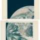 Diptych: Half of the “Blue Marble”; the expended third stage drifting through space; telephotograph of Southern Africa, December 7-19, 1972 - фото 1