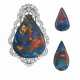 Yard, Raymond. THE 'SYDNEY QUEEN' BLACK OPAL AND DIAMOND BROOCH AND TWO U... - photo 1