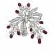 Van Cleef & Arpels. RUBY AND DIAMOND BROOCH, VAN CLEEF & ARPELS - Foto 1