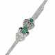 DIAMOND, EMERALD AND MULTI-GEM DOUBLE-SWAN CONCEALED WATCH-B... - Foto 1