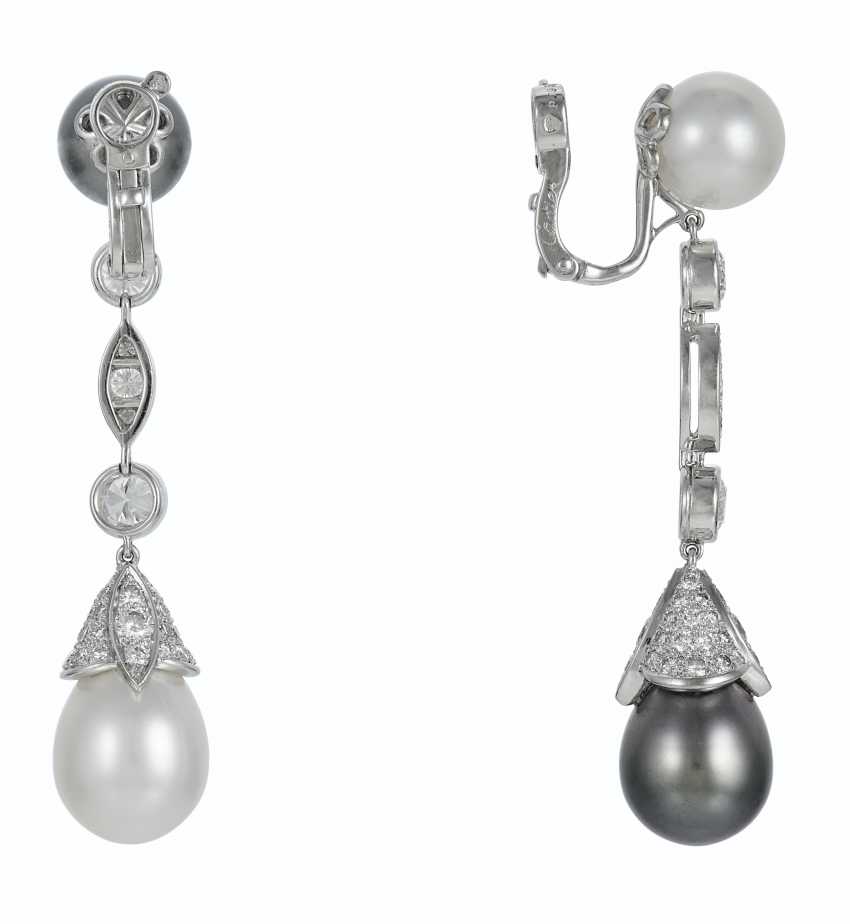 cartier pearl earrings prices