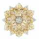 Van Cleef & Arpels. RETRO DIAMOND AND GOLD 'CRISTAUX DE NEIGE' CLIP-BROOCH, VAN ... - photo 1